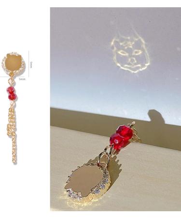 Nail Pendant Nail Chain Pendant Non-Fading 3D Effect Gloss Art Mirror Projection Zircon Jewelry Bear Love Heart Pendant for Manicure Nail Charm Decor - Buy Online on GoSupps.com