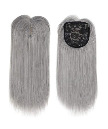 Women's 22 Long Straight Clip-in Synthetic Hair Topper with Bangs | Chocolate Brown for Thinning Hair - Shop Now - Buy Online on GoSupps.com