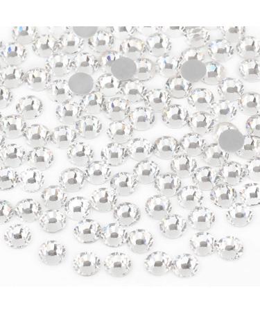 Beadsland 1440 pieces flat back rhinestones nail crystals rhinestones for nails crystal white SS3 (1.3-1.4mm) crystal white SS3/1440PCs