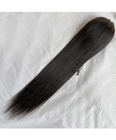 Fake Hair Bun 8-24 Inch Ponytail Real Hair Wrapping Ponytail Extensions Black Long Straight Hair Ponytail Barrette Hair Clips Bun Hair Accessories (Color : Wrap Around Size : 22inch(55cm)) 22inch(55cm) Wrap Around - Buy Online on GoSupps.com