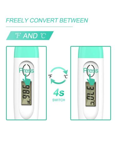 Digital Fever Thermometer for Babies, Kids & Adults - Green - Medical Grade - Buy Online on GoSupps.com