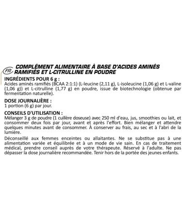 BCAA 2:1:1: + L-CITRULLINE | Innovative formula to boost sports performance | 30 servings/powder 180g - Buy Online on GoSupps.com