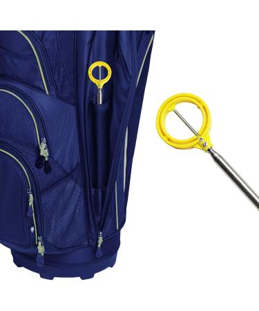 PINMEI Golf Ball Retriever Tool - Automatic Extendable Stainless Steel for Water Hazards - White/Yellow - Perfect Gift for Golfers - Buy Online on GoSupps.com