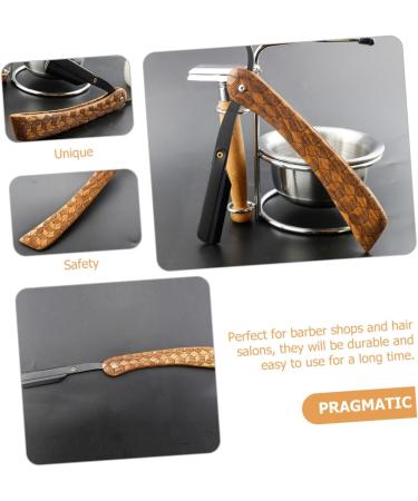 Magiclulu Manual Razor for Men | Portable Beard & Body Razor | Rosewood Design | Perfect Shave - Buy Online on GoSupps.com