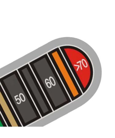 F fityle 5x Waterproof Thermometer Sticker - Self-Adhesive Strip for Aquariums Coffee Cups & Milk Jugs | Accurate 0-70 Color Change - Buy Online on GoSupps.com