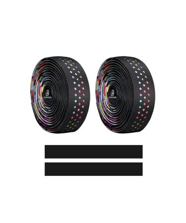 Boenoea Bike Handlebar Tapes - Colorful Road Mountain Bike Bar Wraps with Adhesive Back and Bar Plugs - Buy Online on GoSupps.com