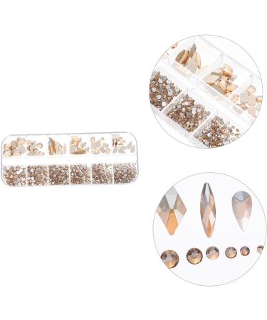 POPETPOP 2 Boxes Nail Art Flat Drill Nail Diamond Rhinestone Embellishments Nail Art Gems Flatback Nail Rhinestones Gems for Nails Diamond Decor Manicure Glass Accessories - Buy Online on GoSupps.com