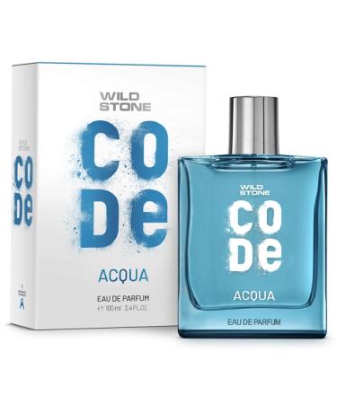 Wild Stone CODE Acqua Eau De Parfum for Men 100ml|Luxury Long Lasting Fragrance|Fresh Sparkling & Energising Premium Perfume for Men