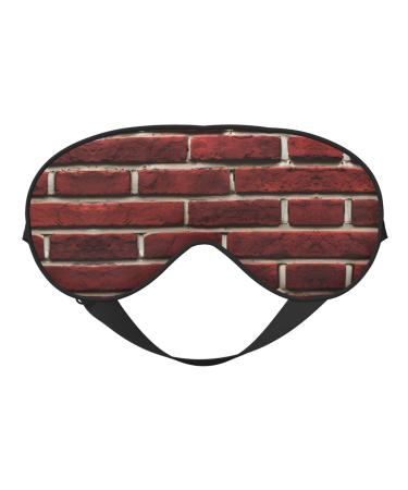 SSIMOO Brick Red Stone Soft Sleep Eye Mask Female Breathable Eye Patch Perfect for Travel and Relaxation Black