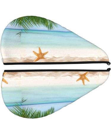 Hair Towel Wrap & Turban | Quick-Dry Beach Starfish Design | Perfect Hair Drying Solution - Buy Online on GoSupps.com