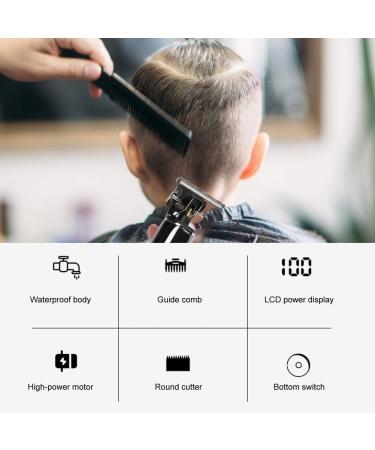 Hair Trimmer Waterproof Electric Trimmer USB Charging for Home for Hair Salon(Black) - Buy Online on GoSupps.com