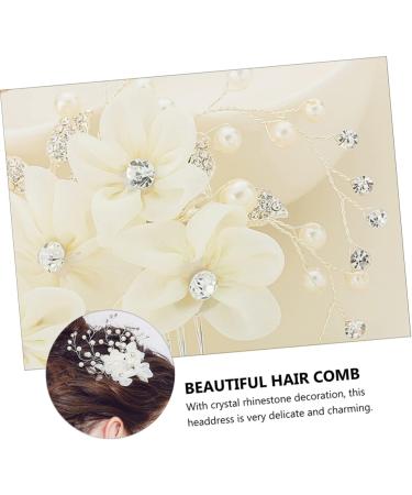 FRCOLOR Hair Style 1 Pc Hair Comb Bride Alloy Accessories Rhinestones Hairdo - Buy Online on GoSupps.com