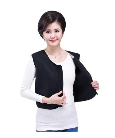 Magnetic field therapy Self-warming vest thermo-tops for men and women back lumbar spine shoulder support belt winter warm fitness shirts west health tank top black xxl/xx large