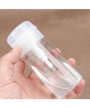 FOMIYES Clear Pump Press Bottle Plastic Sample Containers Empty 120ml Travel Jar Refillable Cosmetic Bottle for Creams Lotions Body Scrub Butter - Buy Online on GoSupps.com