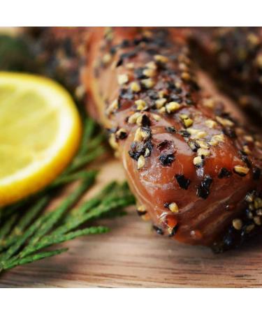 Indian Candy Maple Smoked Wild British Columbia Salmon Fish from Canada Candied and Cured in Maple Syrup (2 Lbs) - Buy Online on GoSupps.com