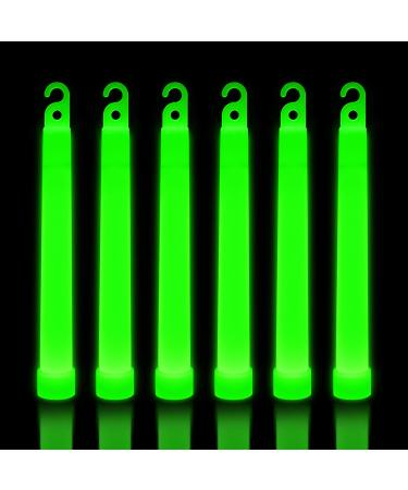 30 Ultra Bright Glow Sticks in Bulk - Multi Use Glowsticks for Parties, Camping, Emergency Light and Survival Kit - 12 Hours Duration (Green) Green 30 Pack