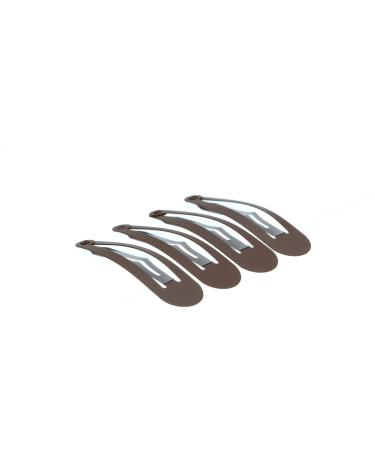My Style hair clips rubber brown 4 pieces