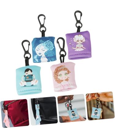 Buy 4pcs Keychain Glasses Cloth & Screen Wipes | Lens Cleaning Wipes for Eyeglasses & Electronics | Perfect for Phone Screens - Buy Online on GoSupps.com