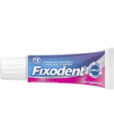 Fixodent Denture Adhesive Cream Original 0.75 OZ - Buy Pack & Save (Pack of 2) - Buy Online on GoSupps.com