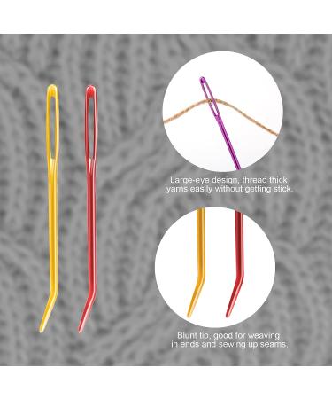 16pcs Large-Eye Blunt & Bent Tapestry Needles Set - Stainless Steel Yarn Knitting, Sewing, Crochet Projects - 2 Styles - Buy Online on GoSupps.com