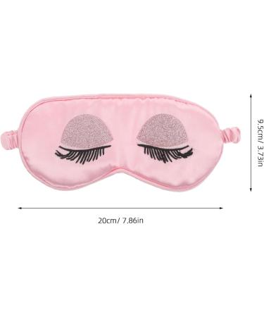 TOYZFRIENDY Imitation Silk Sleeping Mask with Sequins Eyelashes Eye Mask for Women Nonslip Strap Comfortable Lightweight for Night Travel Airplane Use - Buy Online on GoSupps.com