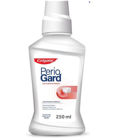 Colgate Total PerioGard Gum Care Mouthwash Liquid | Low Staining Formula | Alcohol-Free Mouth Wash - 250 ml/8.5 oz
