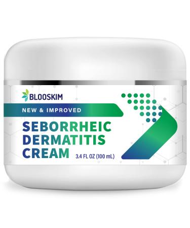 Blooskim Seborrheic Dermatitis Cream Fast-Acting Treatment for Face Scalp Folliculitis and Dandruff Psoriasis Scalp Cream Effective Relief for Dry Itchy - 3.4 oz