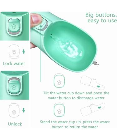 Frasheng 550ml Portable Dog Water Bottle - On-the-Go Hydration for Pets | Perfect for Dogs & Cats - Buy Online on GoSupps.com