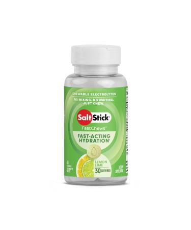 SALTSTICK Fastchews Citron - Boite de 60 pastilles electrolyte croquer