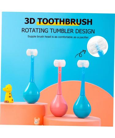 Partykindom 2-Pack Children's Silicone Toothbrush Tumblers - Gentle Mouth Cleaning - Buy Online on GoSupps.com