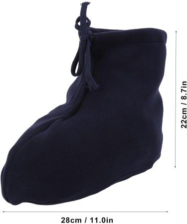 Buy Soft Plush Foot Plaster Sock - Adjustable Warm Toe Cover for Men & Women | Dark Blue L - International Shipping Available - Buy Online on GoSupps.com