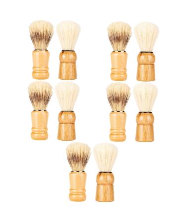 Beaupretty 10 Stk Bartbrush The art of shaving hairdressing fryer Stasier accessories hairdresser hairdresser shaving brush salon shaving brushes roofs shaving brush nylon wool Staub chtsuch solid wood man