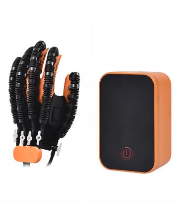 Rehabilitation Robot Gloves for Stroke Hemiplegia Hand Adjustable Strength Settings Finger Orthosis Long-Term Relief Finger Cramps(Size:Size L Color:Left) size L left