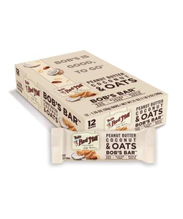 Bobâ€™s Red Mill Peanut Butter Coconut & Oats Bar - 1.76 Oz | Healthy Snack - Buy Online on GoSupps.com
