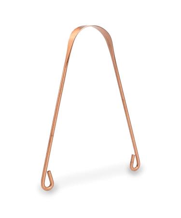 Myga tongue scraper - of course antimicrobial - Ayurvedic tongue cleaner and helps to heal bad breath prevents oral health diseases (copper)