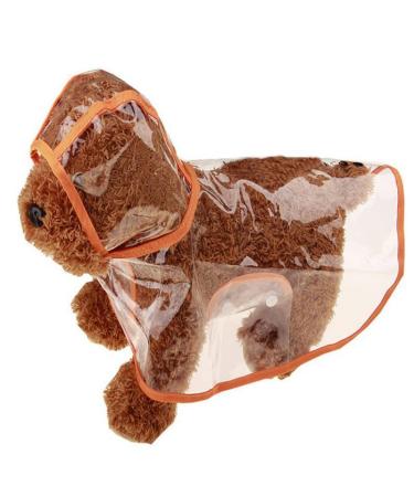 Dec 1 PCs rain jacket dog raincoat dog dog rain jacket Small dog dogs dog raincoat small raincoat small dog dog dog coat large dogs (l) orange l