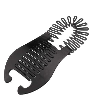 Xiton Flexible Plastic Hair Comb & Banana Clip - Stylish Ponytail Tool for Women & Girls - Perfect for DIY Hairstyles (Black) - Buy Online on GoSupps.com