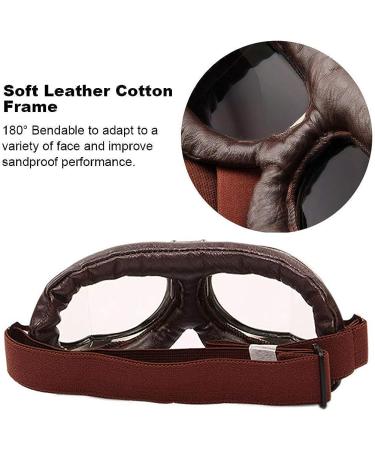 Peicees Vintage Aviator Hat and Goggles Set - Khaki Hat with Fur Ear Flaps for Men and Women - Buy Online on GoSupps.com
