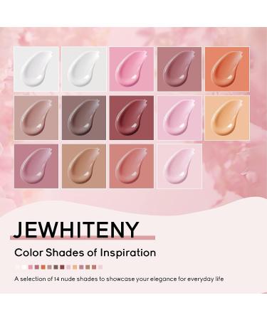 JEWHITENY 14 Colors Poly Extension Gel Nail Kit with SUN1 Lamp - All In One Poly Gel Starter Kit for Manicure Salon - Buy Online on GoSupps.com