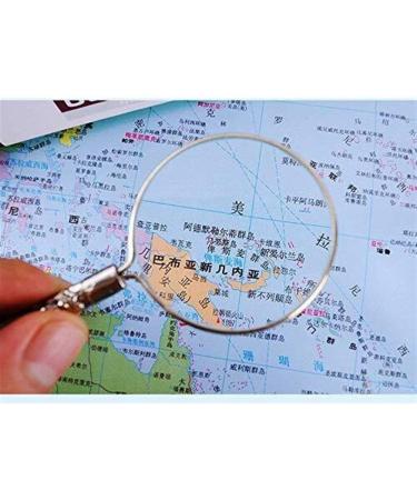 Glass Magnifier Portable Glass Can Be Enlarged 4 Times Metal Handle Loupe Suitable for Children Students to Read Magnification to Loupe Made in China - Buy Online on GoSupps.com