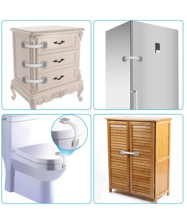 4PCS Baby Safety Cabinet Locks - Child Proof Lock for Drawers, Cabinets, Ovens, Refrigerators - Adjustable Strap and Latch System for Doors and Appliances - Buy Online on GoSupps.com
