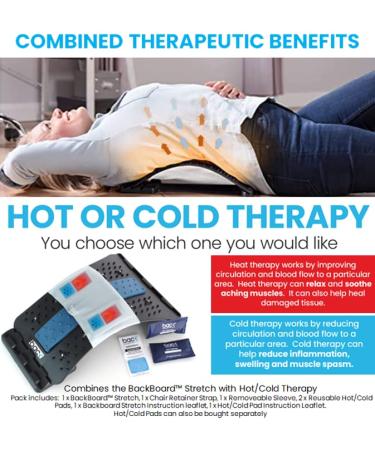 Backboard Stretch Therapy for Relaxation & Pain Relief | Multi-Level Spine Stretcher with Hot/Cold Therapy - Buy Online on GoSupps.com