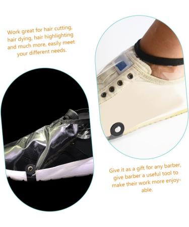 HAPINARY 2 Pairs Barber Shoe Covers Transparent Shoe Covers Salon Barber Cape Shoe Hairdressing Shoes Cover Hair Stylist Shoes Cape Haircut Shoes Protector Cloaks Capes - Buy Online on GoSupps.com