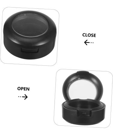 Housoutil 10pcs Box Eye Shadow Nose Shadow Box Eyeshadow Plastic Cosmetic Jars Blush Case Magnetic Storage Box 3.8x3.8cm Black - Buy Online on GoSupps.com