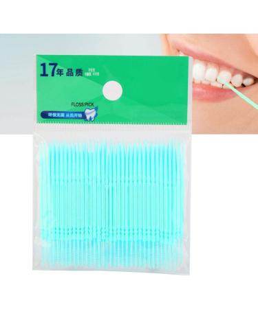 Dental Floss Picks - Double Head Toothpick - 100pcs | Oral Care Essential - Buy Online on GoSupps.com