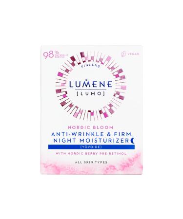 Lumene Anti Wrinkle & Firm Night Moisturizer with Nordic Berry Pre-Retinol - 50ml Anti Aging Cream for Fine Lines & Wrinkles - Buy Online on GoSupps.com