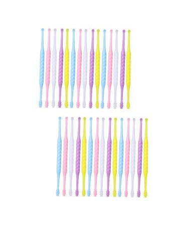 FRCOLOR 40pcs Double End Earwax Removal Kit Spiral Ear Cleaning Tools Earwax Cleaners 2