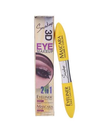 Longwear Mascara - Dual Heads Eyelash Mascara - Intense Length Mascara Cream Feathery Soft Full Lashes No Flaking No Smudging No Clumping