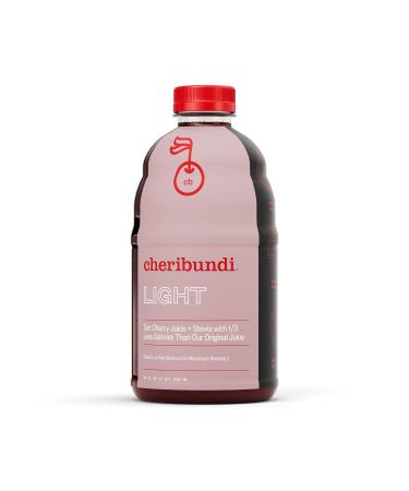 Cheribundi LIGHT Tart Cherry Juice - Reduced Calorie Tart Cherry Juice - Pro Athlete Workout Recovery - Fight Inflammation and Support Muscle Recovery - Post Workout Recovery Drinks for Runners, Cyclists and Athletes - 32