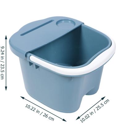 Foot Soak Bath Tub Spa: Basin Big Footbath Bucket Soaker Bowl Pedicure Foot Soak Home Foot Spa Treatment Dead Skin Remover Blue - Buy Online on GoSupps.com